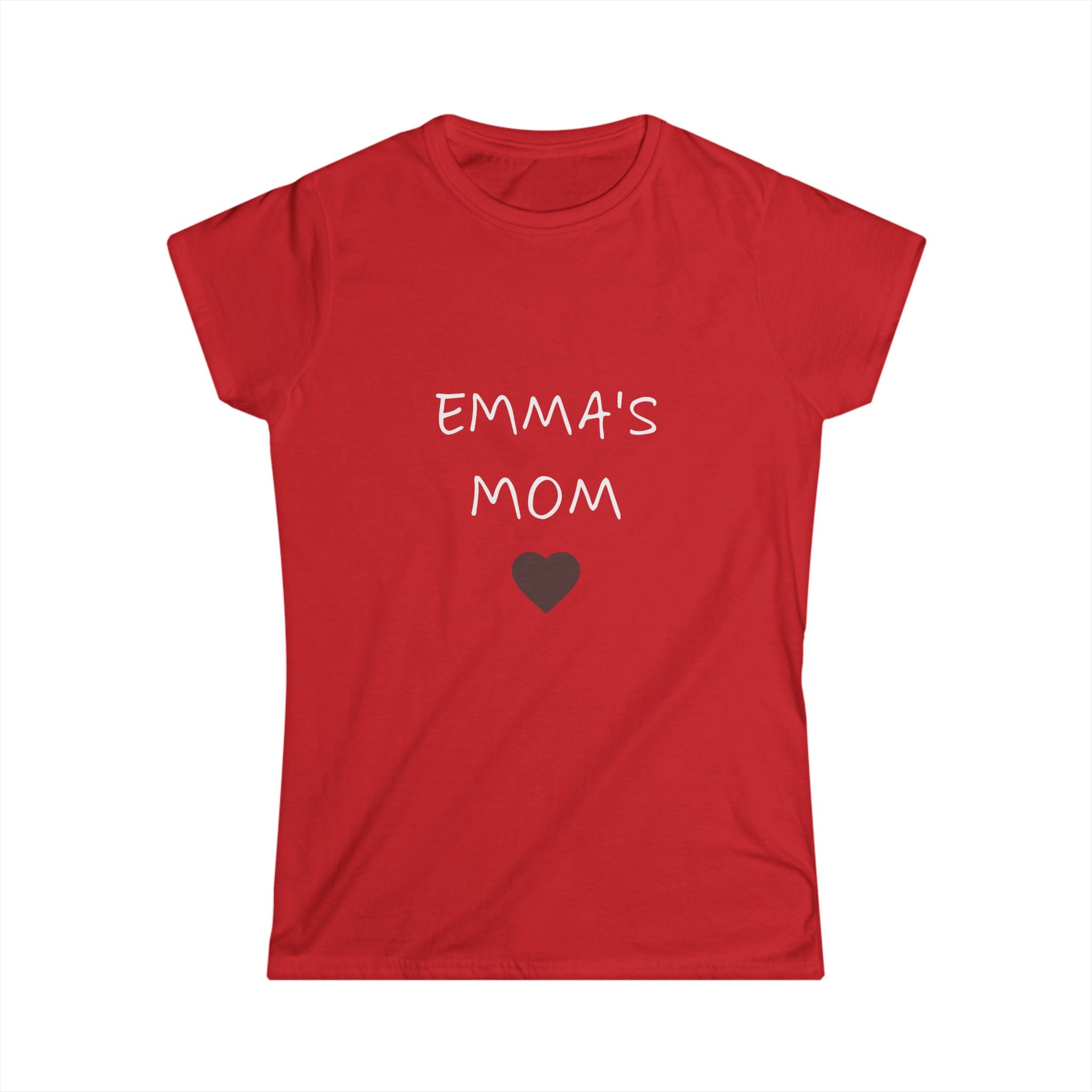 Personalized Mom T-Shirt — "Emma's Mom" Heart Tee | Mother's Day Gift