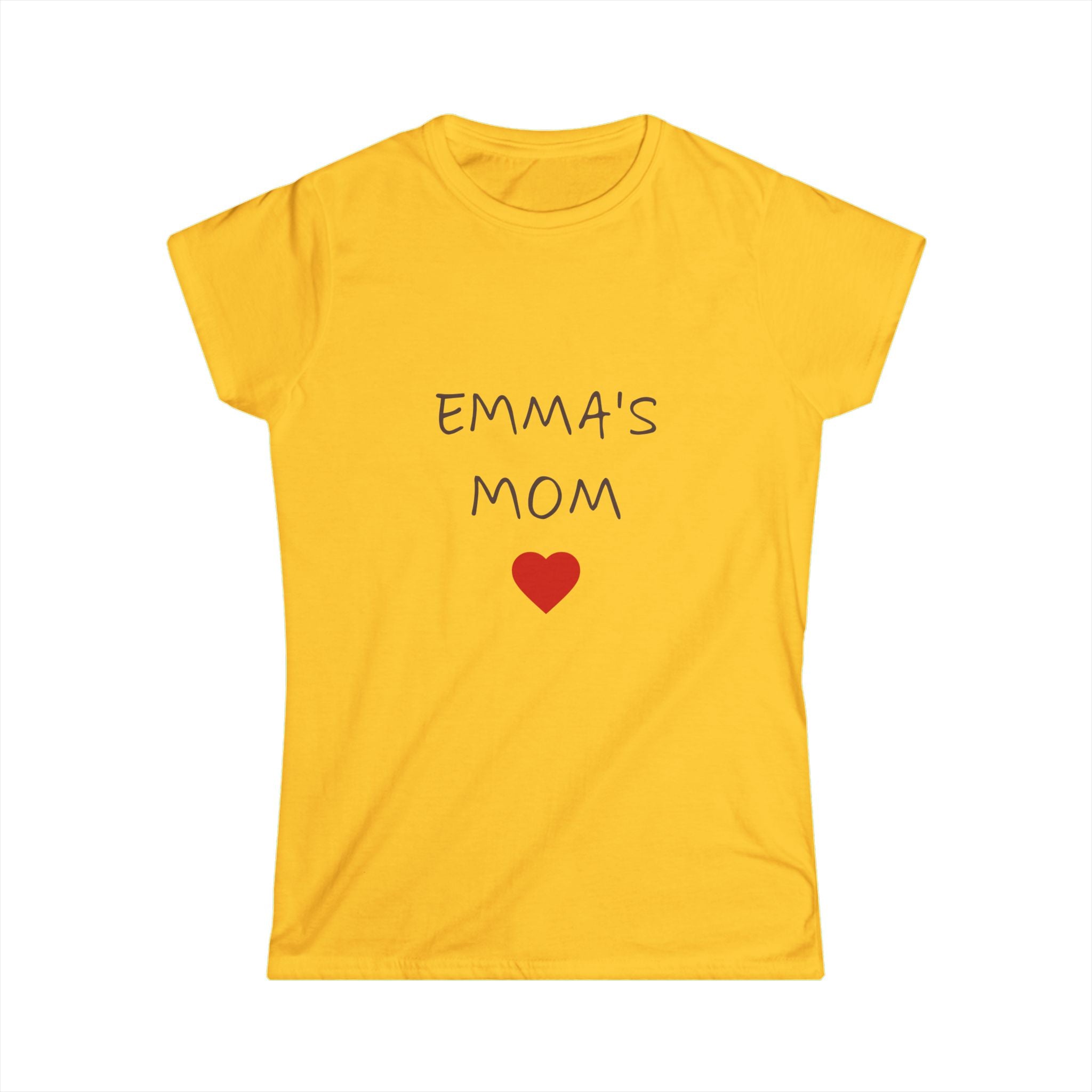 Personalized Mom T-Shirt — "Emma's Mom" Heart Tee | Mother's Day Gift