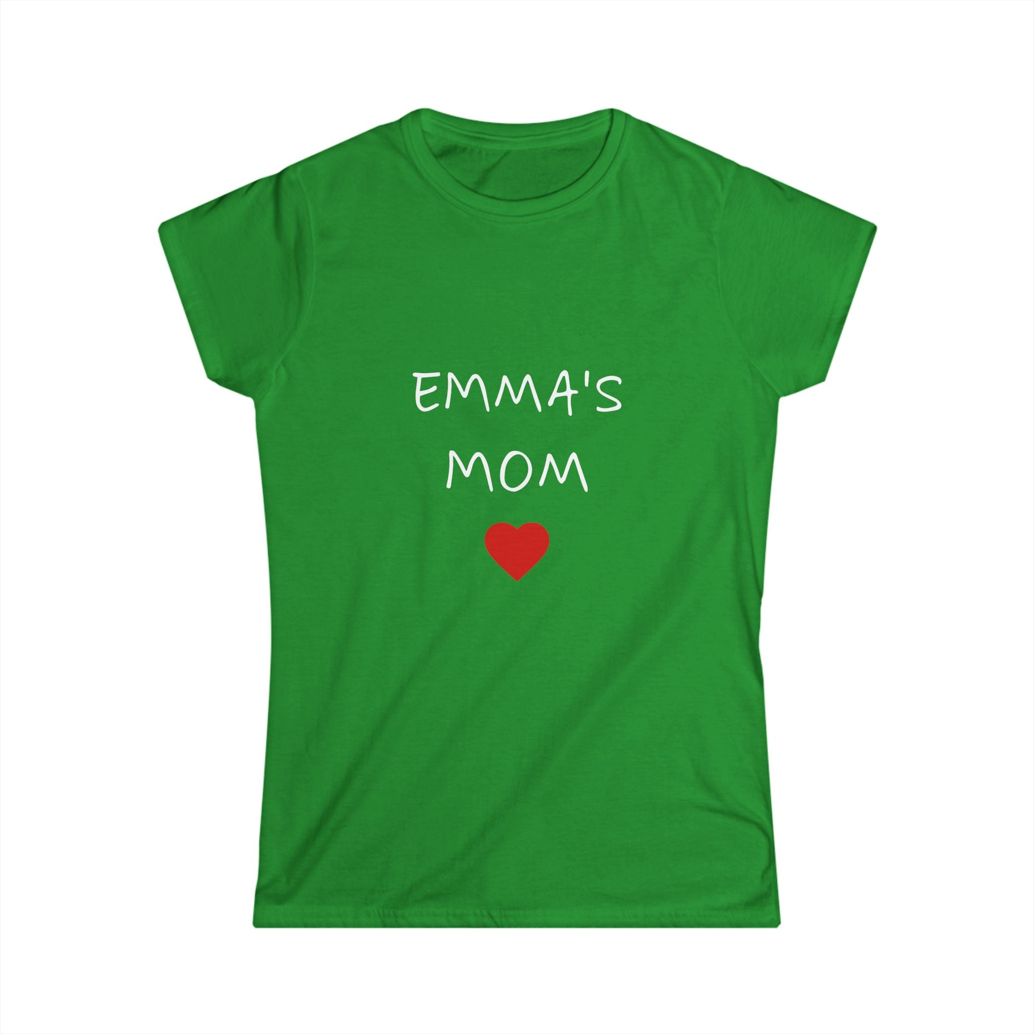Personalized Mom T-Shirt — "Emma's Mom" Heart Tee | Mother's Day Gift