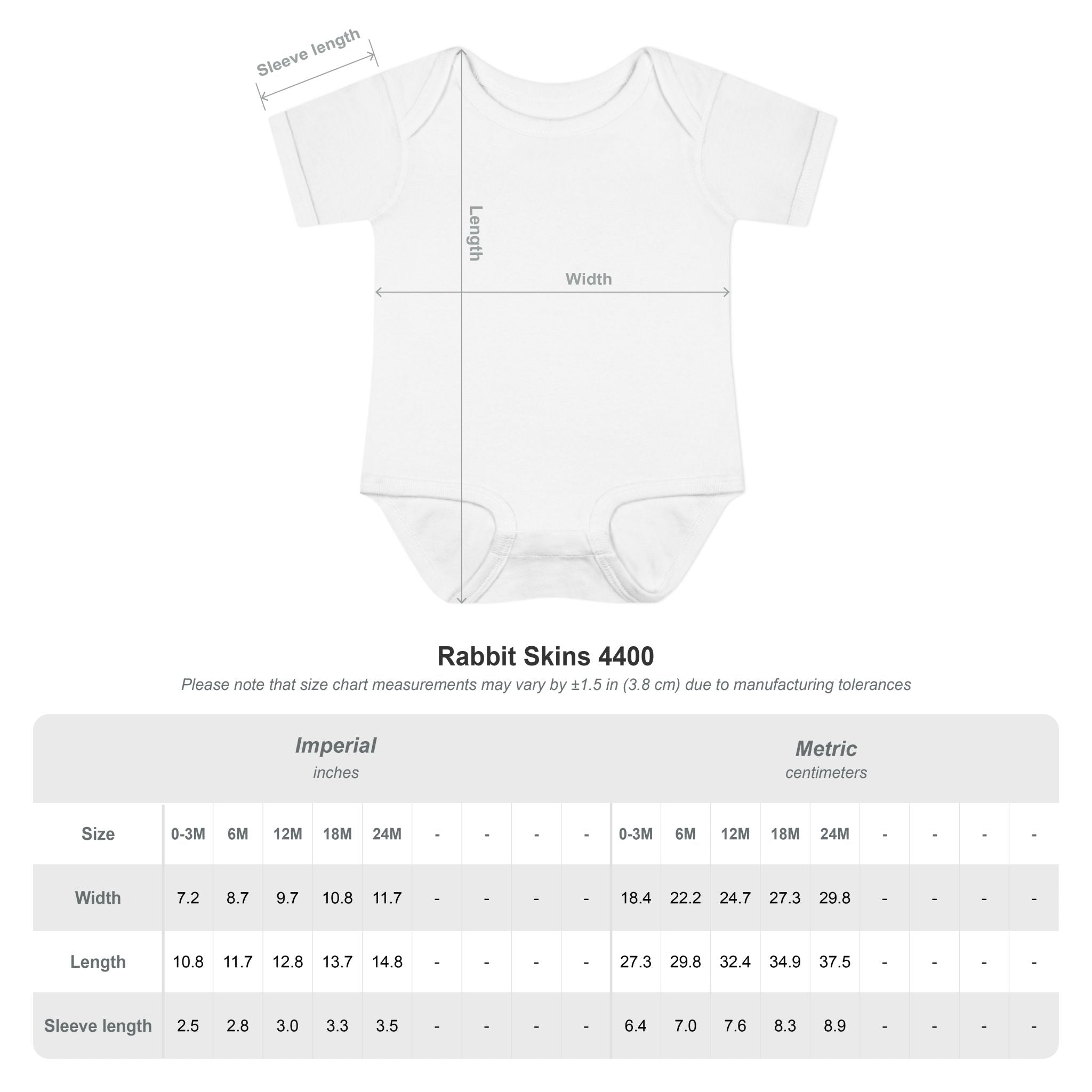 Personalized Baby Bodysuit – Classic Name Print (e.g., EMMA)