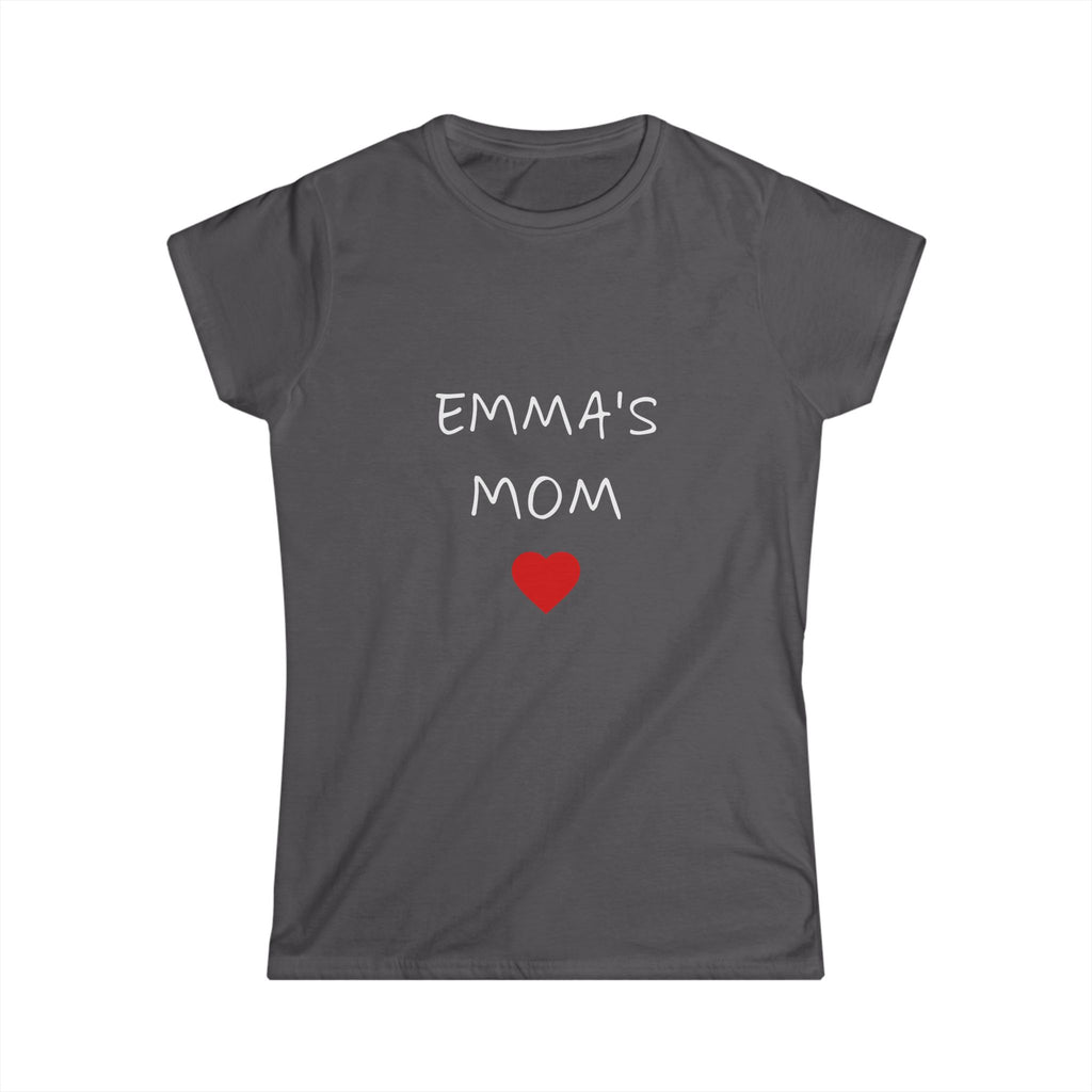 Personalized Mom T-Shirt — "Emma's Mom" Heart Tee | Mother's Day Gift