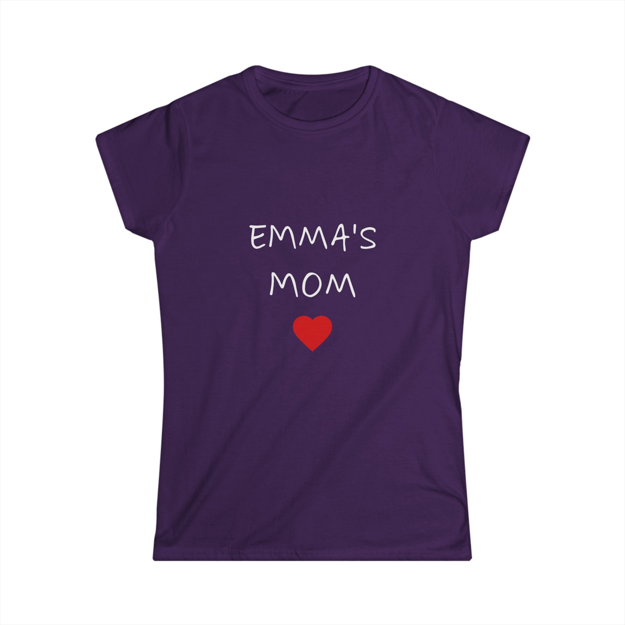 Personalized Mom T-Shirt — "Emma's Mom" Heart Tee | Mother's Day Gift