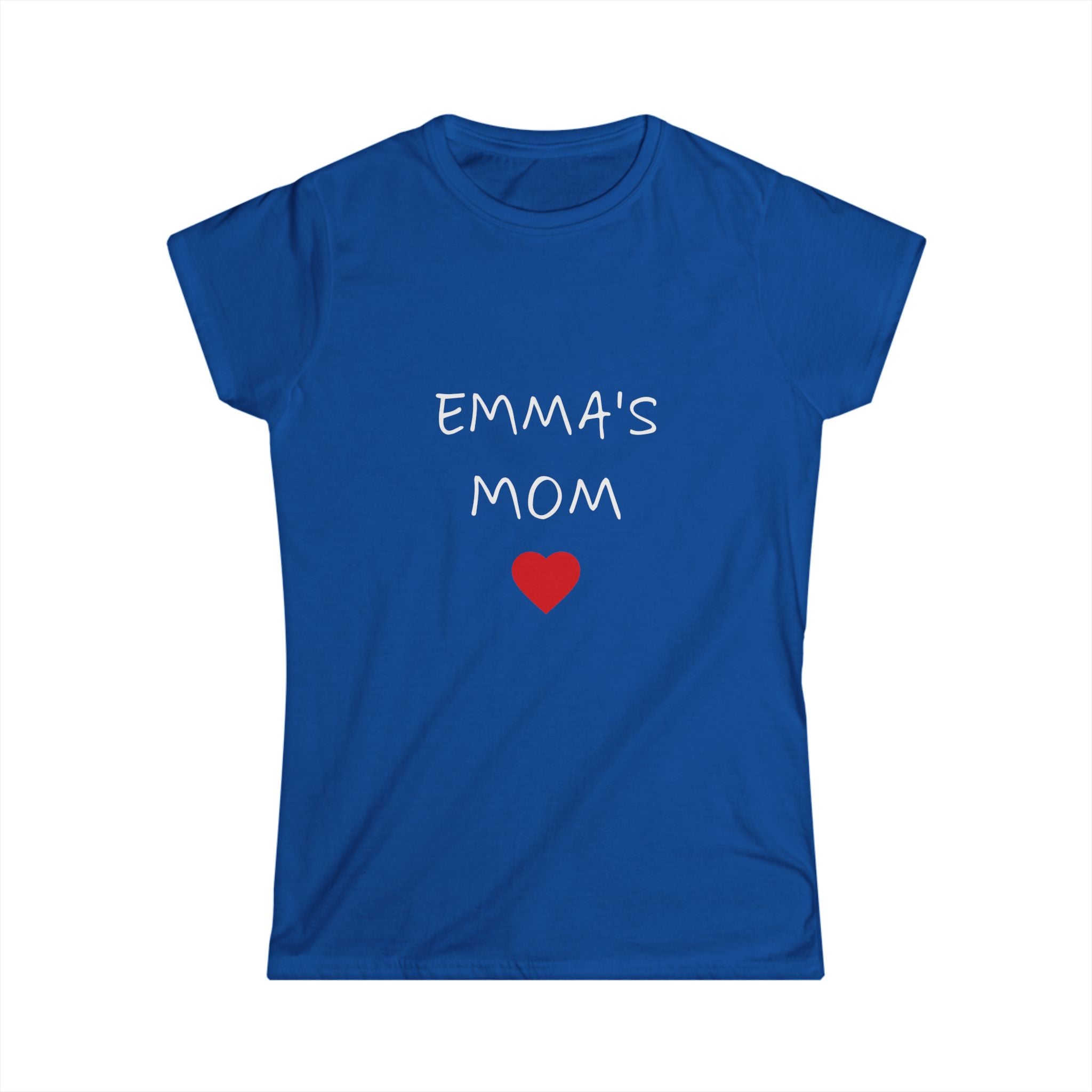 Personalized Mom T-Shirt — "Emma's Mom" Heart Tee | Mother's Day Gift