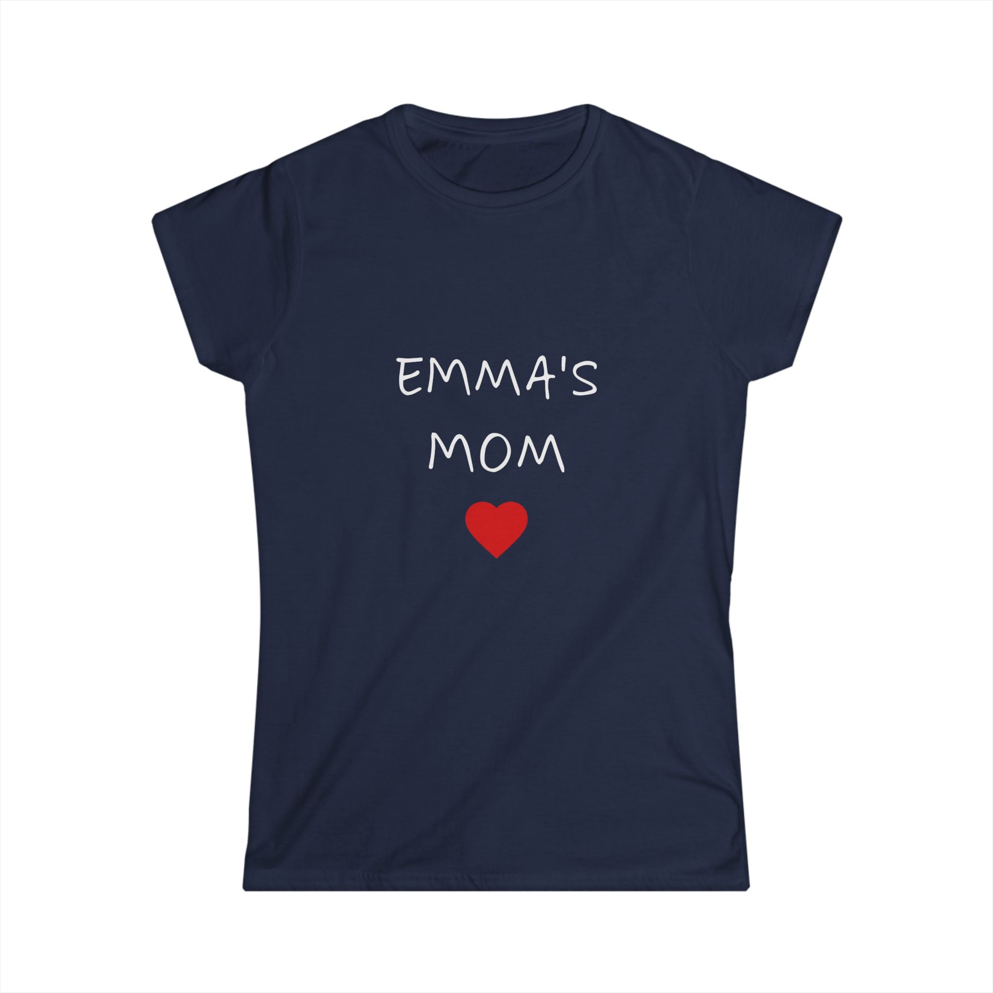 Personalized Mom T-Shirt — "Emma's Mom" Heart Tee | Mother's Day Gift